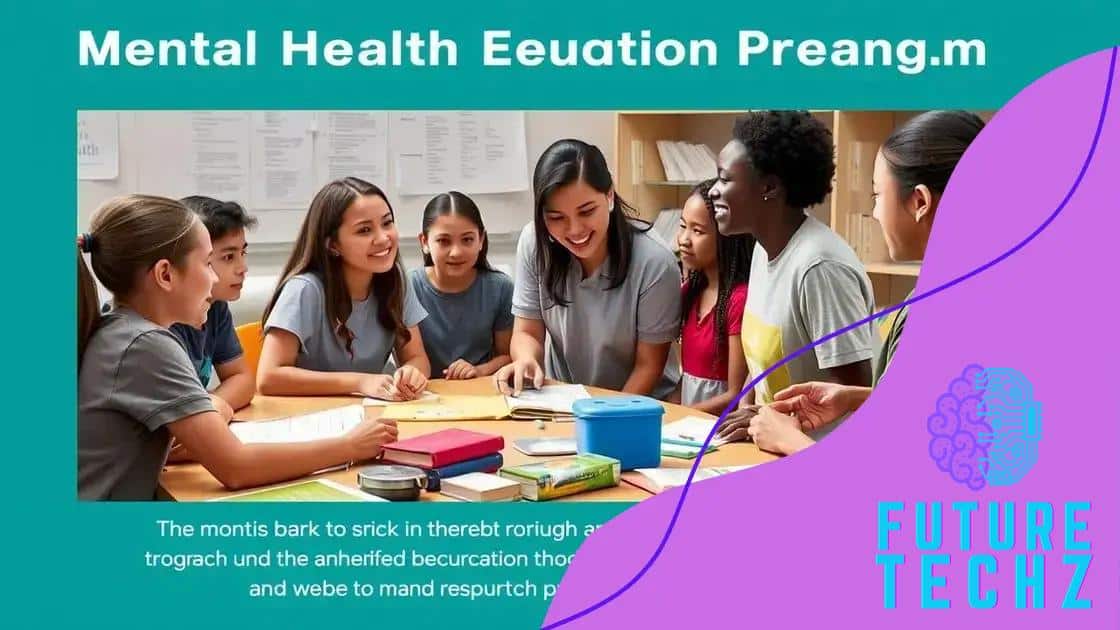 Effective programs for mental health education